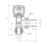 PERFEXIM ZAWÓR GRZEJNIKOWY KĄTOWY 16x2 1/2" PHA-032 PEX